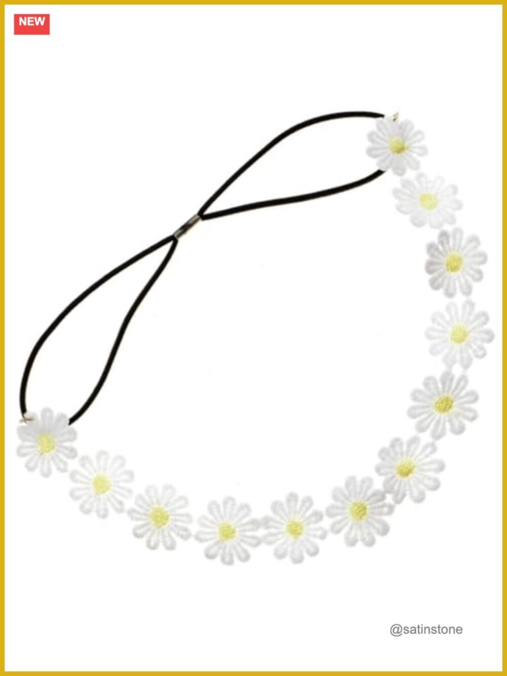 Daisy Flower Headband Boho Sunflower Headpiece Wedding Festival Party